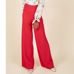 ModCloth Red Serving Up Verve Pant in 2X
